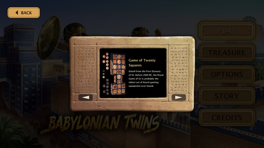 The in-game treasure gallery